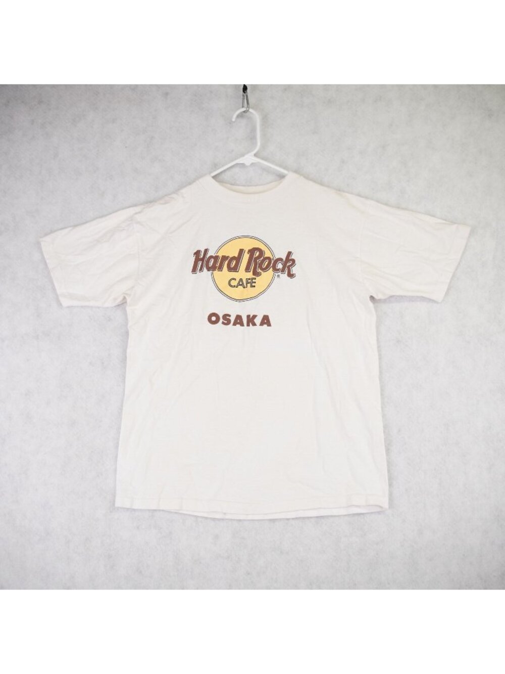 Vintage Hard Rock Cafe T Shirt OSAKA Womens XL White Single Stitch 100% Cotton
